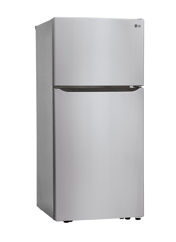 LG 20.2-cu ft Top-Freezer Refrigerator with Ice Maker ( Stainless Steel ) ENERGY STAR Certified