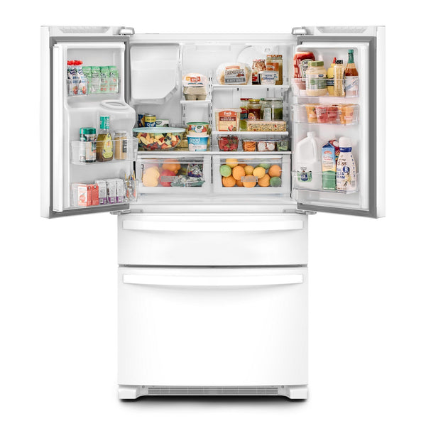 Whirlpool Standard-Depth 24.5-cu ft 4 -Door French Door Refrigerator with Ice Maker with Water and Ice Dispenser ( White ) ENERGY STAR Certified