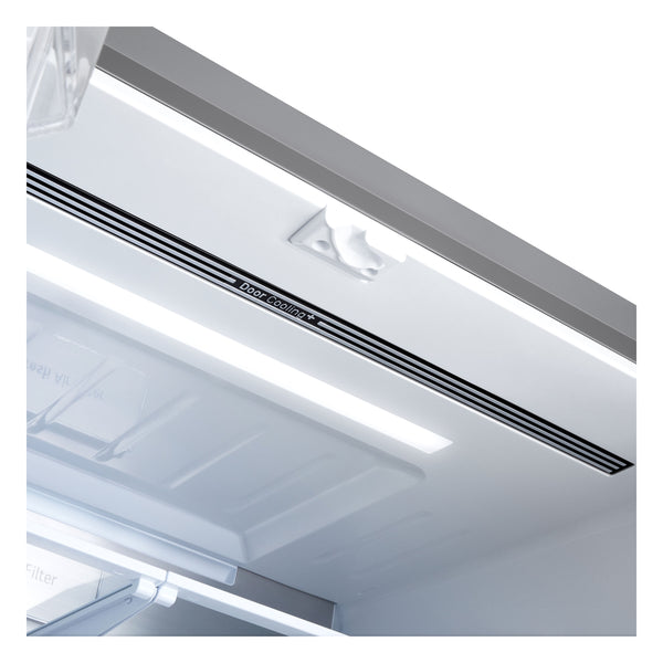 LG Counter-Depth Zero Clearance 23.7-cu ft 3 -Door Smart Compatible French Door Refrigerator with Dual Ice Maker with Water and Ice Dispenser ( PrintProof Stainless Steel ) ENERGY STAR Certified