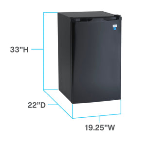 Avanti 4.4-cu ft Mini Fridge ( Black ) ENERGY STAR