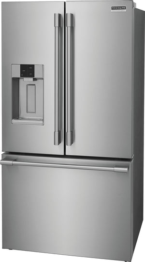 Frigidaire Professional Standard-Depth 27.8-cu ft 3 -Door French Door Refrigerator with Dual Ice Maker with Water and Ice Dispenser ( Smudge-Proof Stainless Steel ) ENERGY STAR Certified