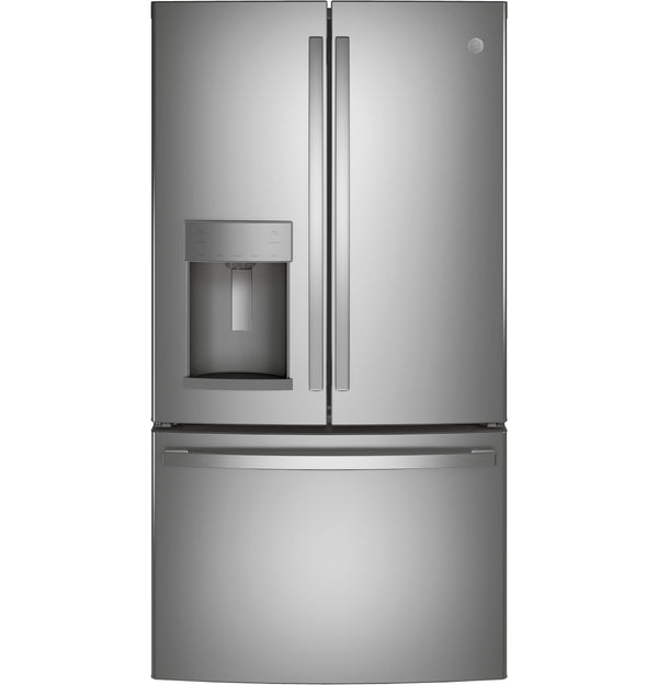 GE Standard-Depth 27.7-cu ft 3 -Door French Door Refrigerator with Ice Maker with Water and Ice Dispenser ( Stainless Steel ) ENERGY STAR Certified