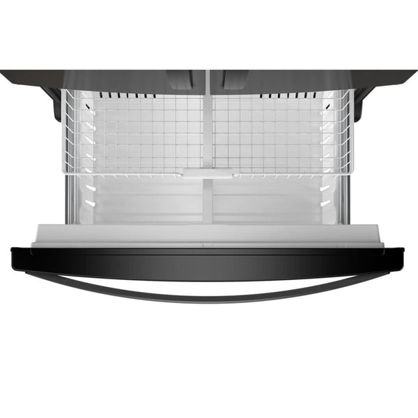 Whirlpool Standard-Depth 24.7-cu ft 3 -Door French Door Refrigerator with Ice Maker with Water and Ice Dispenser ( Black ) ENERGY STAR Certified