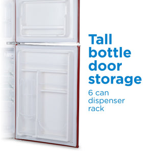 Commercial Cool 4.5-cu ft Mini Fridge with Freezer ( Red )