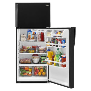 Whirlpool 14.3-cu ft Top-Freezer Refrigerator ( Black )