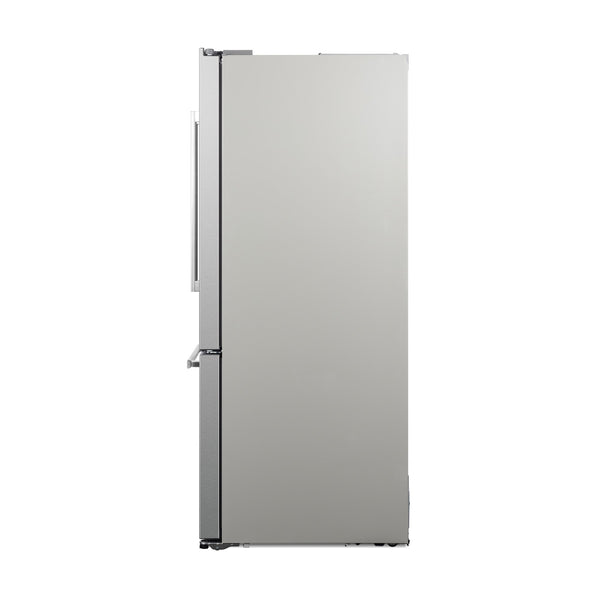 Cosmo Counter-Depth 17.5-cu ft 3 -Door French Door Refrigerator with Ice Maker ( Stainless Steel ) ENERGY STAR Certified