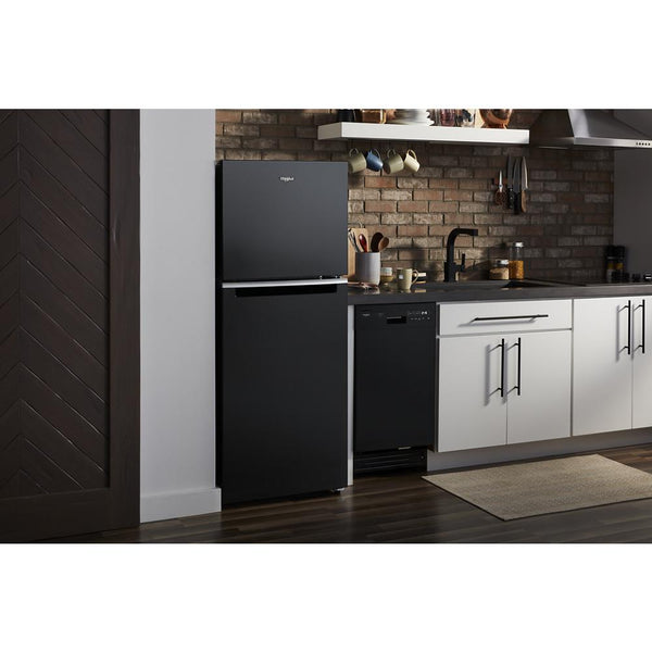 Whirlpool 11.6-cu ft Counter-Depth Top-Freezer Refrigerator ( Black )