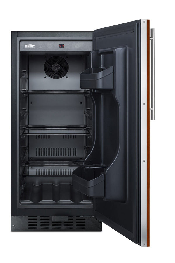 Summit Appliance 2.2-cu ft Built-In Mini Fridge ( Panel-ready door and black cabinet )