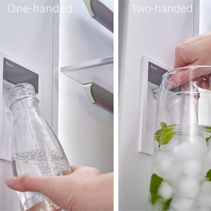 Bosch Counter-Depth 800 Series 21-cu ft 4 -Door French Door Refrigerator with Ice Maker ( Stainless steel ) ENERGY STAR Certified