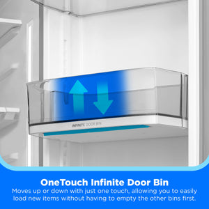 Midea Standard-Depth OneTouch Autofill 28.9-cu ft 3 -Door Smart Compatible French Door Refrigerator with Dual Ice Maker with Water and Ice Dispenser ( Stainless steel ) ENERGY STAR Certified