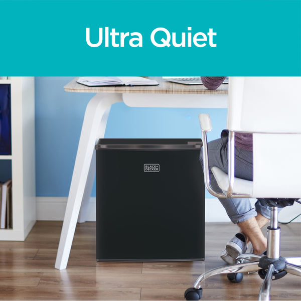 BLACK+DECKER 1.7-cu ft Mini Fridge with Freezer ( Black ) ENERGY STAR