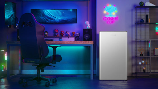 Hisense 4.4-cu ft Mini Fridge ( Silver ) ENERGY STAR