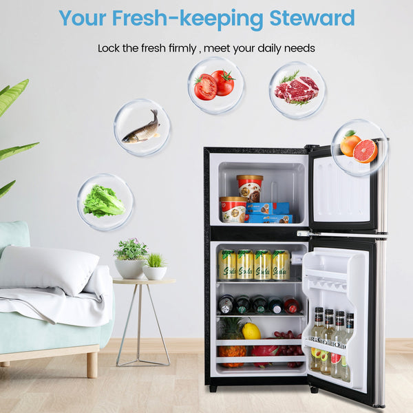 Jeremy Cass 3.5-cu ft with Freezer ( Silver ) ENERGY STAR