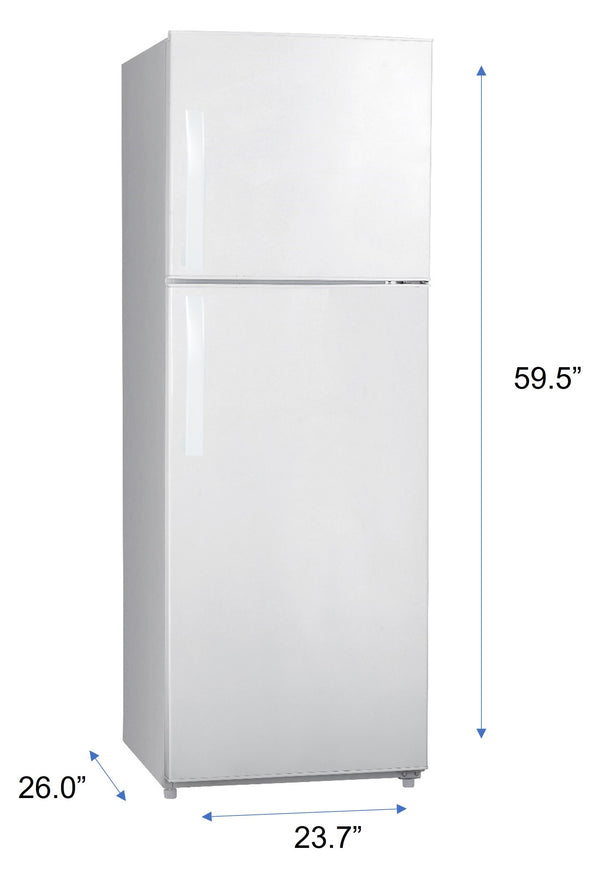 Premium Levella 10.0-cu ft Counter-Depth Top-Freezer Refrigerator ( White )