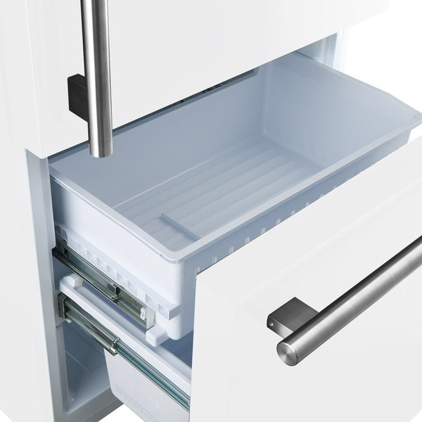 FORNO Espresso 17.2-cu ft Counter-Depth Bottom-Freezer Refrigerator White ) ENERGY STAR Certified