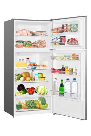 Impecca 17-cu ft Counter-Depth Top-Freezer Refrigerator Built-In ( Stainless Steel )