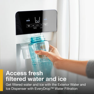 Whirlpool 24.5-cu ft Side-by-Side Refrigerator with Ice Maker ,Water and Ice Dispenser ( White )