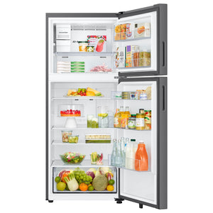 Samsung Garage Ready 17.5-cu ft Top-Freezer Refrigerator Smart Compatible with Ice Maker ( Fingerprint Resistant Stainless Steel ) Garage Ready ENERGY STAR Certified