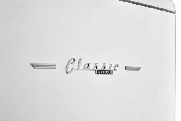 UNIQUE Classic Retro 11.7-cu ft Counter-Depth Bottom-Freezer Refrigerator Marshmallow White ) ENERGY STAR Certified