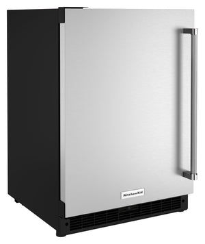 KitchenAid 5-cu ft Built-In Mini Fridge ( Black Cabinet/Stainless Door )