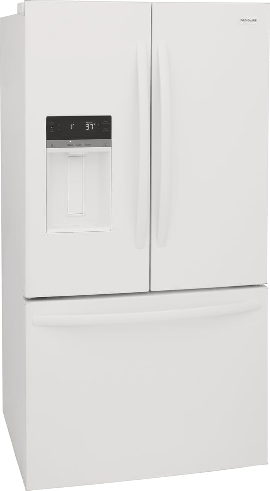 Frigidaire Standard-Depth 27.8-cu ft 3 -Door French Door Refrigerator with Ice Maker with Water and Ice Dispenser ( White ) ENERGY STAR Certified