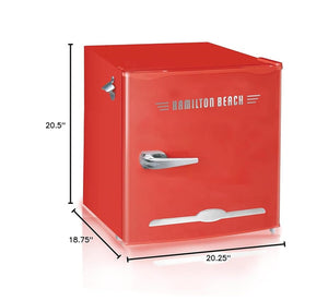 Hamilton Beach 1.6-cu ft Mini Fridge with Freezer ( Red )