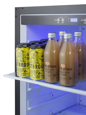 Summit Appliance 4.2-cu ft Built-In Mini Fridge ( Panel-ready door and black cabinet )