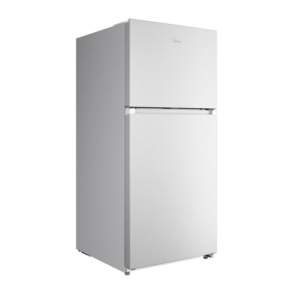 Midea Fingerprint Resistant 20.5-cu ft Top-Freezer Refrigerator ( White ) Garage Ready ENERGY STAR Certified