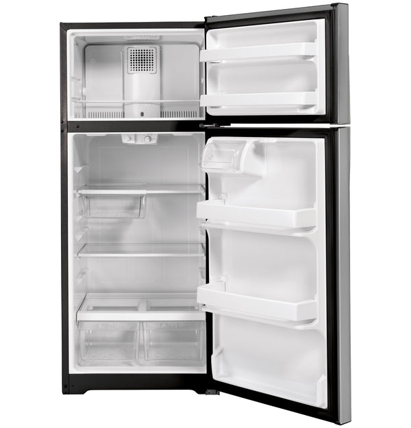 GE 16.6-cu ft Top-Freezer Refrigerator ( Stainless Steel ) ENERGY STAR Certified