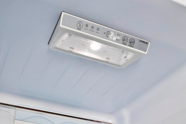 UNIQUE Classic Retro 11.7-cu ft Counter-Depth Bottom-Freezer Refrigerator Ocean Mist Turquoise ) ENERGY STAR Certified