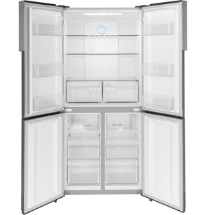 Haier 16.8-Cu. Feet Counter-Depth Bottom-Freezer Refrigerator Ice Maker Optional (sold separately) ( Stainless ) ENERGY STAR Certified