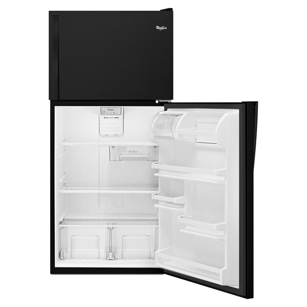Whirlpool 18.2-cu ft Top-Freezer Refrigerator ( Black )