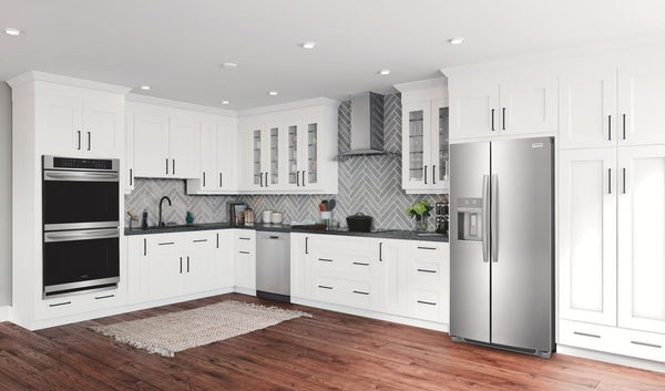 Frigidaire Gallery 22.3-cu ft Counter-Depth Side-by-Side Refrigerator with Ice Maker ,Water and Ice Dispenser ( Fingerprint Resistant Stainless Steel ) ENERGY STAR Certified