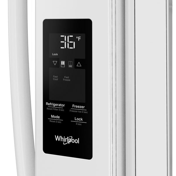 Whirlpool Standard-Depth 31-cu ft 3 -Door French Door Refrigerator with Ice Maker with Water Dispenser ( White ) ENERGY STAR Certified