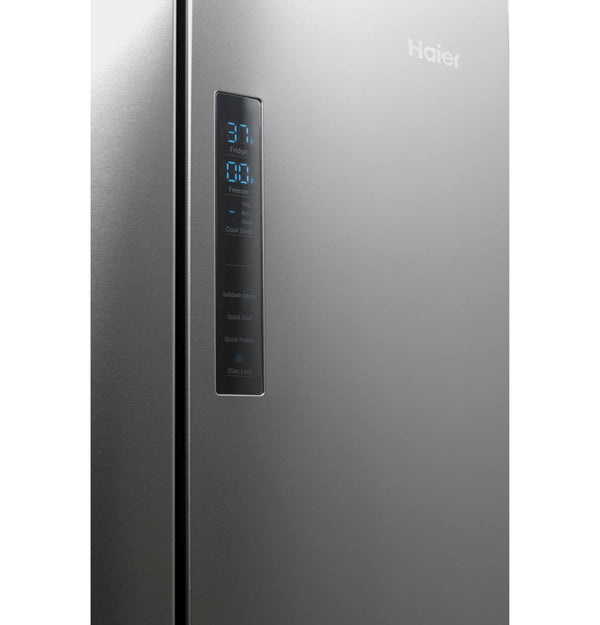 Haier Counter-Depth 14.5-cu ft 4 -Door French Door Refrigerator Optional (sold separately) ( Stainless Steel )