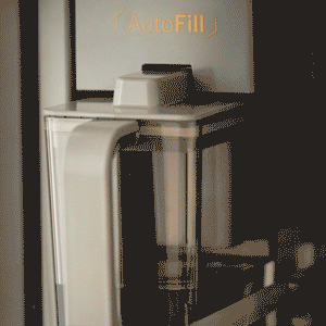 Cafe Counter-Depth 23.2-cu ft 4 -Door Smart Compatible French Door Refrigerator with Ice Maker with Water Dispenser ( Platinum Glass ) ENERGY STAR Certified