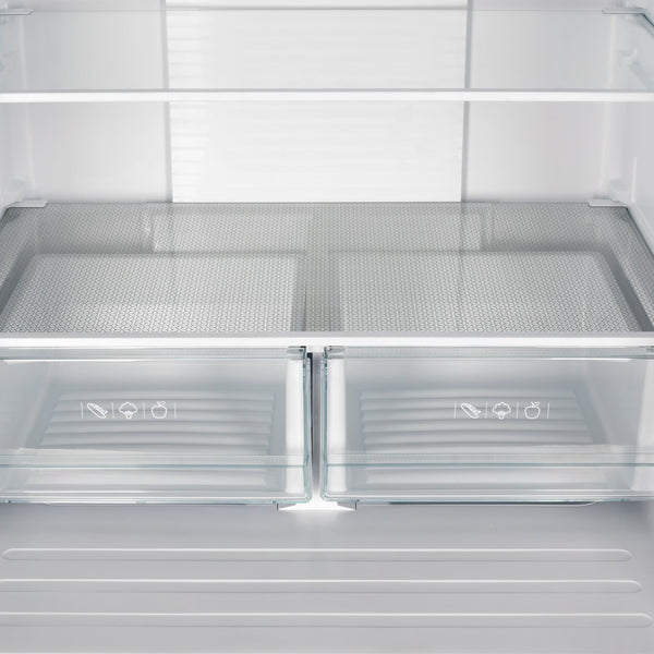 FORNO Standard-Depth 17.5-cu ft 3 -Door French Door Refrigerator with Ice Maker with Ice Dispenser ( Stainless Steel )