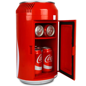 Coca-Cola 8 Can Portable 5.4L Personal Cooler 0.19-cu ft ( Red, White, Silver )
