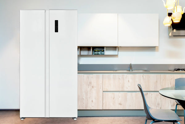 Impecca 18.8-cu ft Counter-Depth Side-by-Side Refrigerator Built-In ( White )