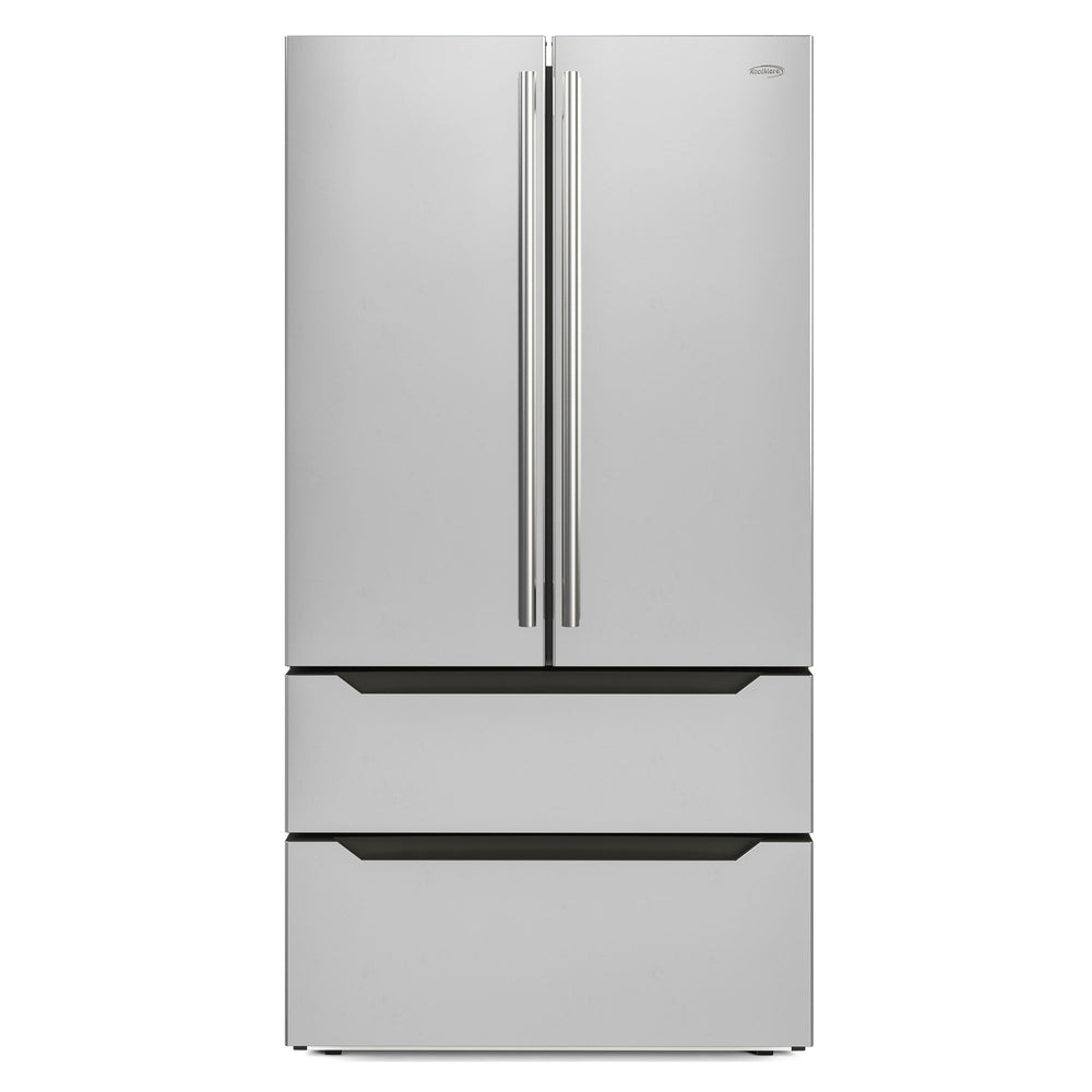 KoolMore Counter-Depth 22.5-cu ft 4 -Door French Door Refrigerator with Ice Maker ( Stainless steel )