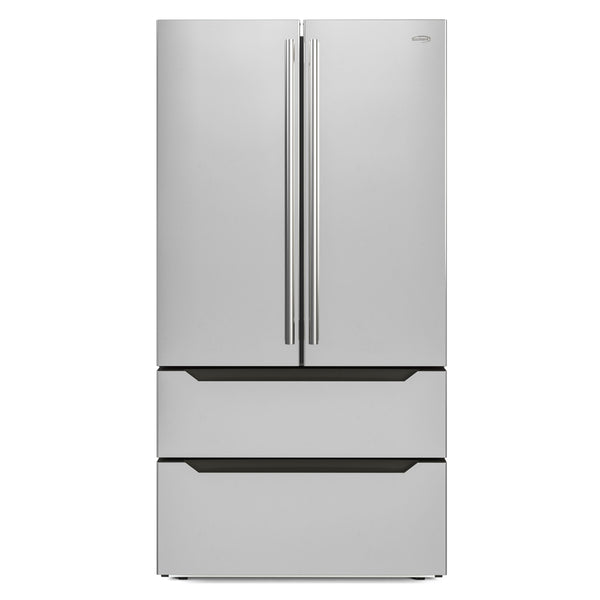 KoolMore Counter-Depth 22.5-cu ft 4 -Door French Door Refrigerator with Ice Maker ( Stainless steel )