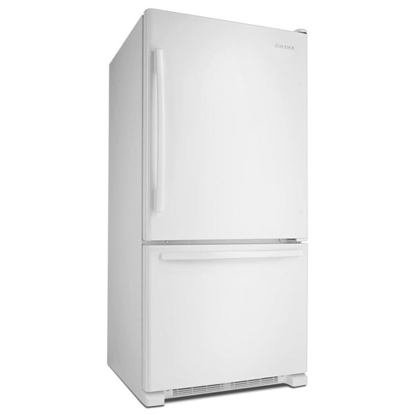 Amana 22.1-cu ft Standard-Depth Bottom-Freezer Refrigerator Ice Maker Optional (sold separately) ( White )