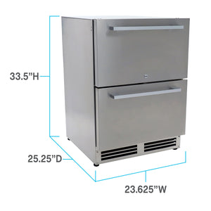 Avanti 5.2-cu ft Mini Fridge ( Stainless Steel ) Garage Ready