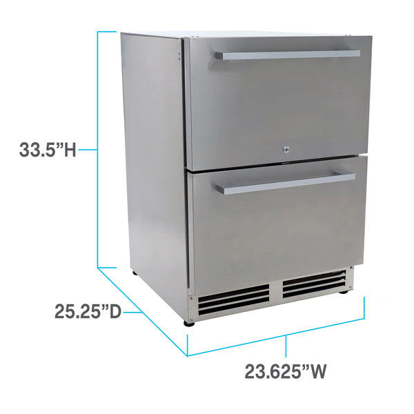 Avanti 5.2-cu ft Mini Fridge ( Stainless Steel ) Garage Ready