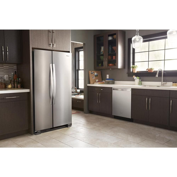 Whirlpool 25.1-cu ft Side-by-Side Refrigerator ( Stainless Steel )