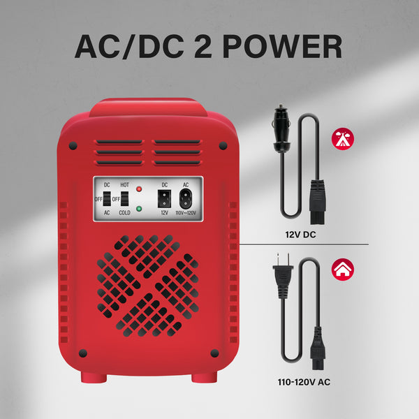 Mondawe 0.14-cu ft Mini Fridge ( Red )