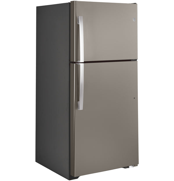 GE Garage Ready 19.1-cu ft Top-Freezer Refrigerator ( Slate ) Garage Ready