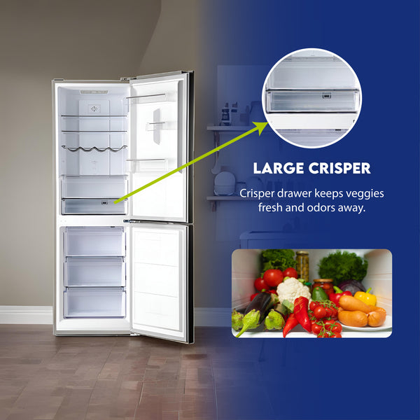 Equator Advanced Appliances 11.50-cu ft Standard-Depth Bottom-Freezer Refrigerator Stainless steel ) ENERGY STAR Certified