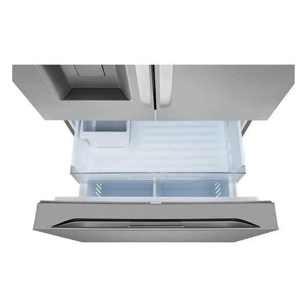 LG Standard-Depth Craft Ice 30.7-cu ft 3 -Door Smart Compatible French Door Refrigerator with Dual Ice Maker with Water and Ice Dispenser ( Stainless Steel ) ENERGY STAR Certified