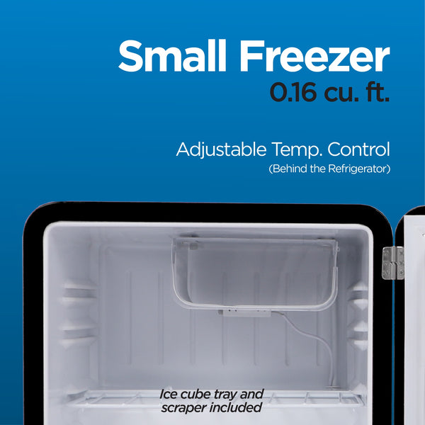 Commercial Cool 1.6-cu ft Mini Fridge with Freezer ( Black )